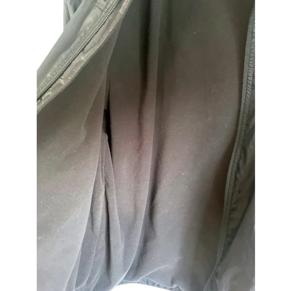 The North Face Full Zip Jacket Black Fleece Lined Lightweight Mens Size‎ L
